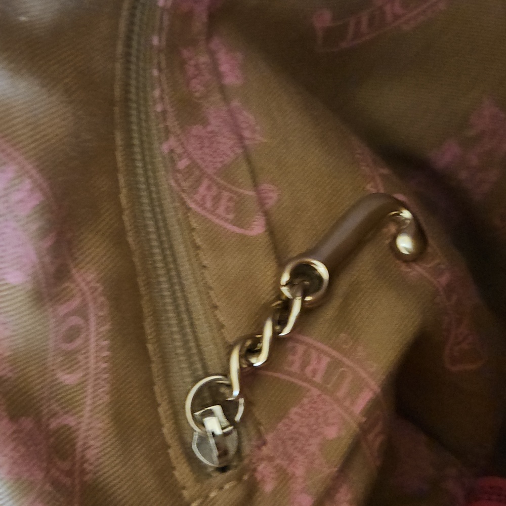 Juicy Couture Olive and Pink Crossbody Bag Messenger Bag - Picture 10 of 16